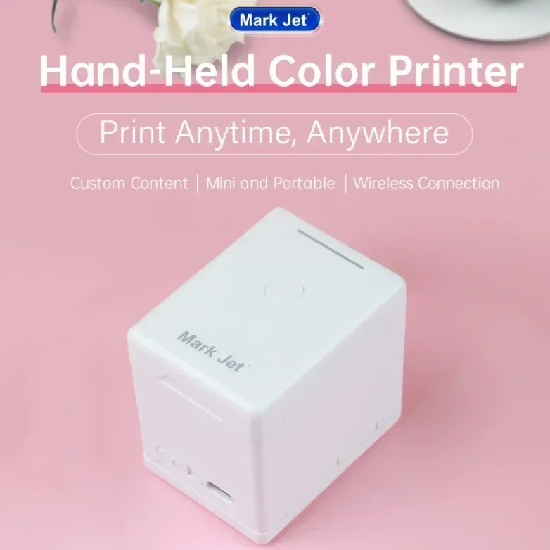  Mark Jet Mini Color Printer Portable Handheld Inkjet Printer WIFI Wireless Connection
