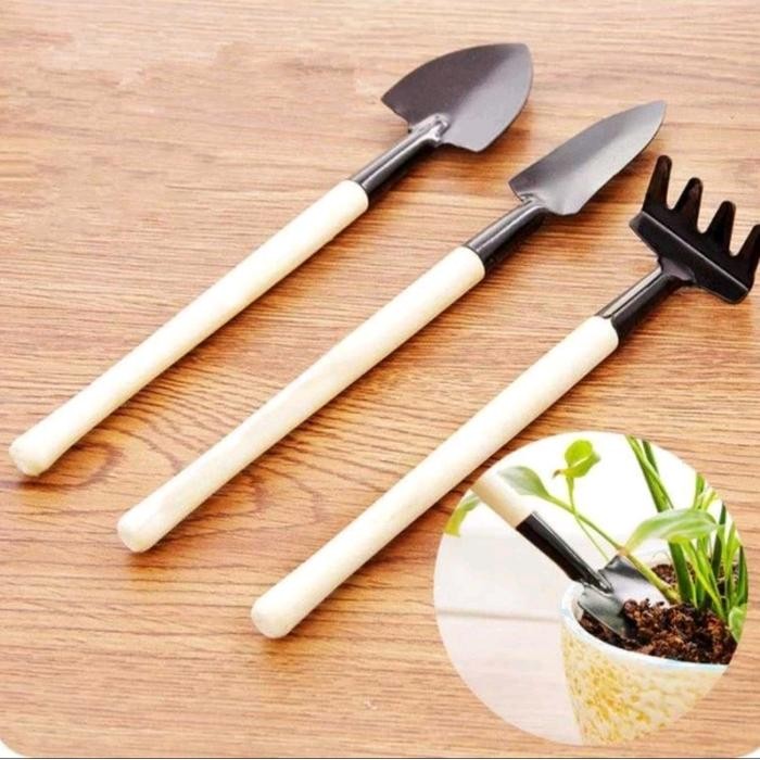 sekop tanaman mini, per set isi 3, sekop kaktus, sekop bibit