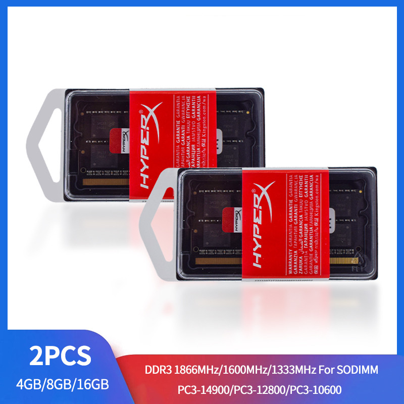 HYPERX Notebook Ram DDR3L DDR3 4GB 8GB 16GB 1600 1333 1866MHz Sodimm Memory PC3-12800 14900 10600
