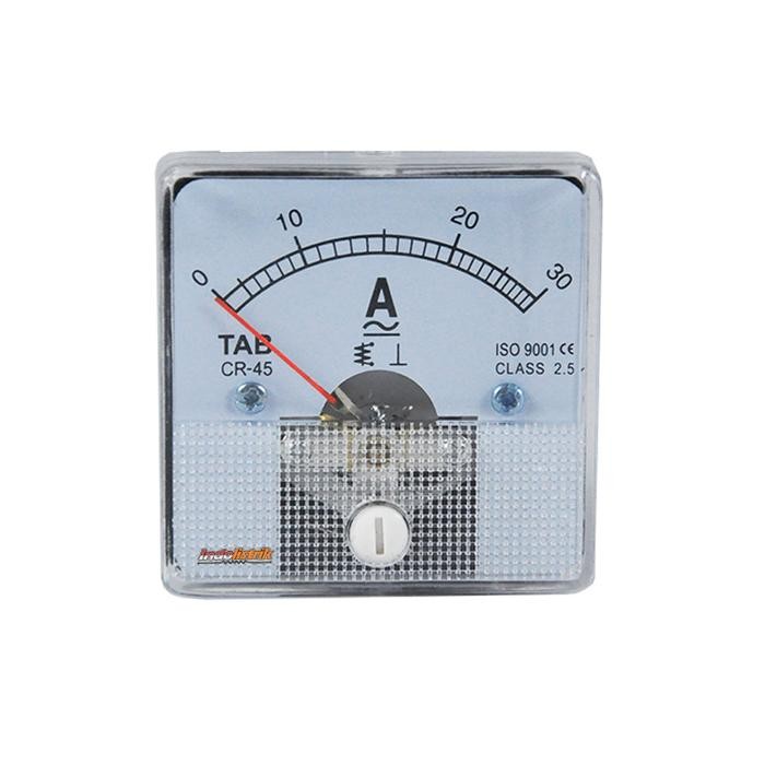 Ampere Meter Analog AC / DC 30 A CR45 Direct TAB