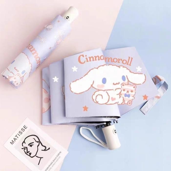 Payung Hello Kitty / Payung Lipat Cinnamonroll Payung My Melody Kuromi Pasti Diskon