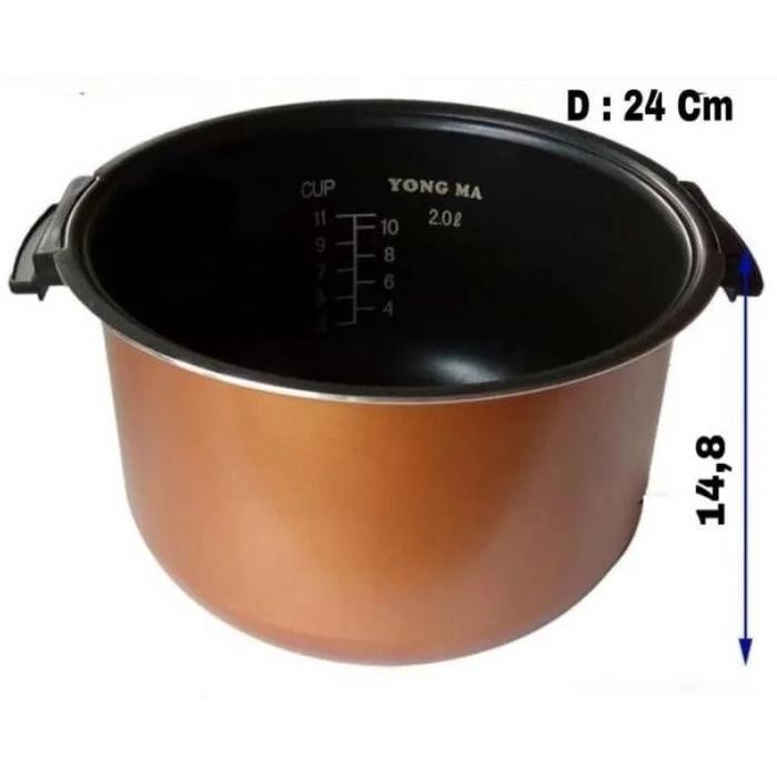 [Expert] PANCI TEFLON YONGMA INNER POT MAGIC COM YONGMA 2 LITER NON WING / WING