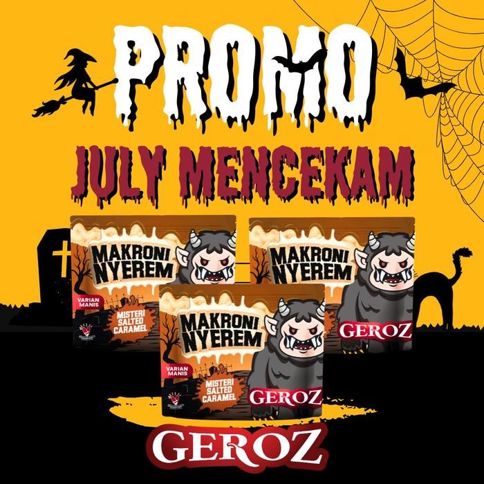 

New Geroz - Makroni Nyerem - varian manis rasa salted caramel isi 3