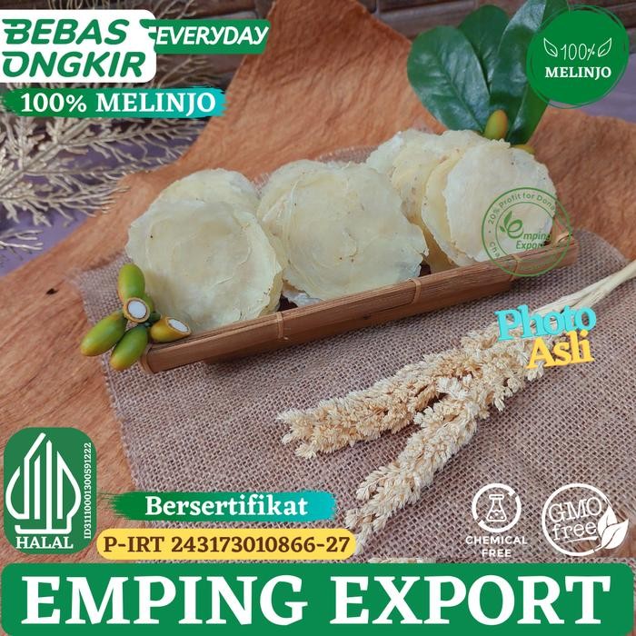

New EMPING MELINJO MENTAH ORIGINAL SUPER TIPIS KUALITAS EKSPORT 1Kg