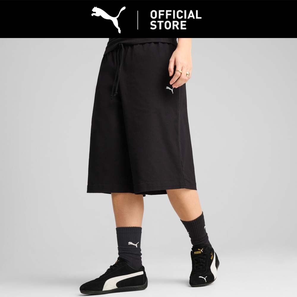 PUMA Jort Tenun Wardrobe Essentials 14" Relaxed Wanita