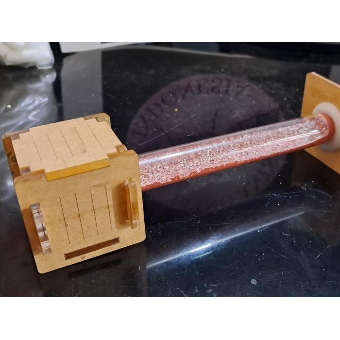 FORMICARIUM TESTTUBE GYPSUM DENGAN MINI OUTWORLD, FORMICARIUM AKRILIK, ANTS NEST, ANT, GYPSUM NEST,