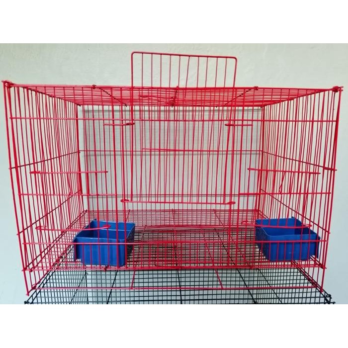 GROSIR KANDANG BESI LIPAT 50X30X30 KANDANG KUCING KITTEN ANJING KELINCI KANDANG BURUNG KANDANG