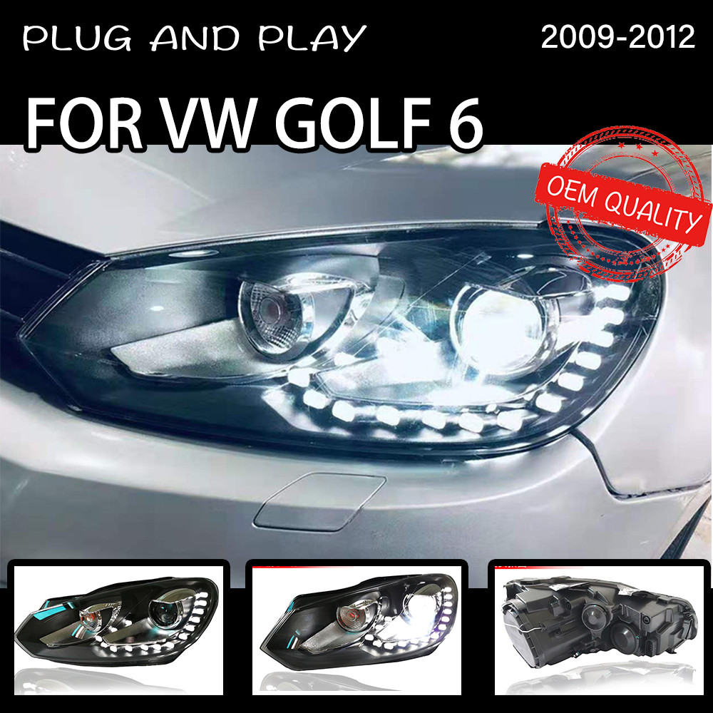 Headlight For VW Golf 6 MK6 2009-2012 Car автомобильные товары LED