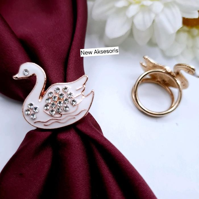 Bros Ring Cincin Jilbab Kerudung Segi Empat