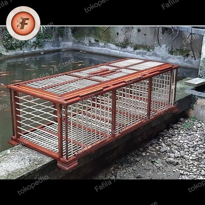 KANDANG DONGDANG 3 PINTU KAYU ULIN