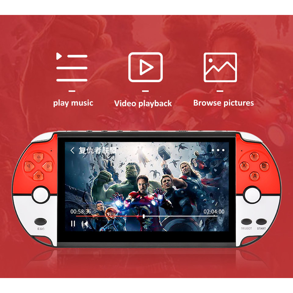 Newest X40 7.1 Inch Handheld Game Console Big Screen Portable