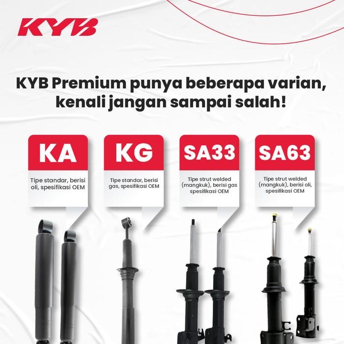KAYABA / KYB PREMIUM SHOCKBREAKER JAZZ GEN 2 GE8 - BELAKANG