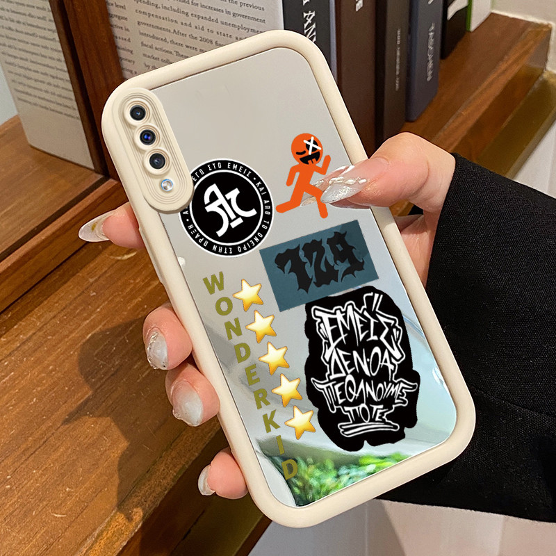 Casing Hp Untuk Samsung Galaxy A50 A50s A30s Case Pria keren cermin Kasing tipis Perlindungan Kesing