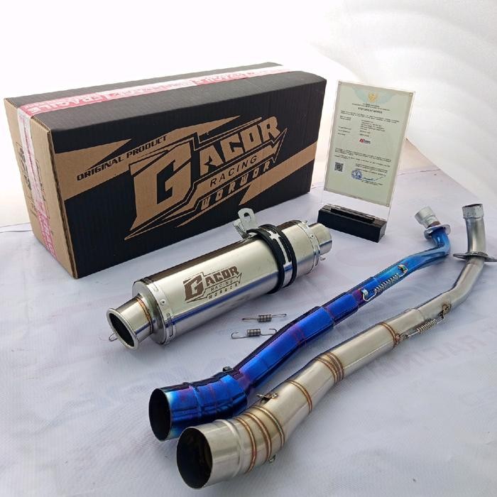 Gacor worwor 100% original , Knalpot racing Ds ngebass adem untuk motor bebek, Vega lama/ new /zr,