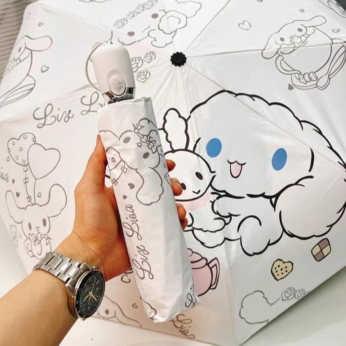 Payung Hello Kitty / Payung Lipat Cinnamonroll Payung My Melody Kuromi Pasti Ori