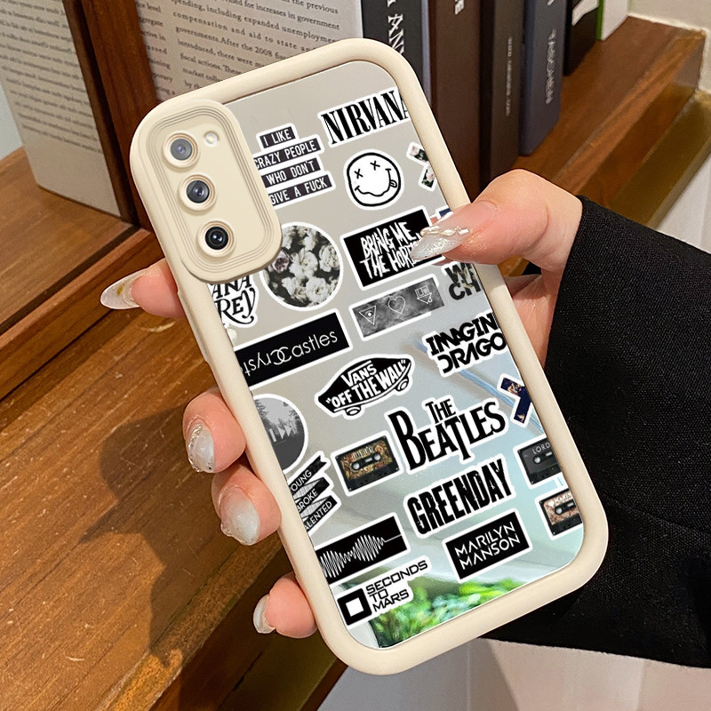 Casing Hp Untuk Samsung S24 FE S20 FE Samsung S21 FE Case Hip-hop cermin Kasing tipis Perlindungan K