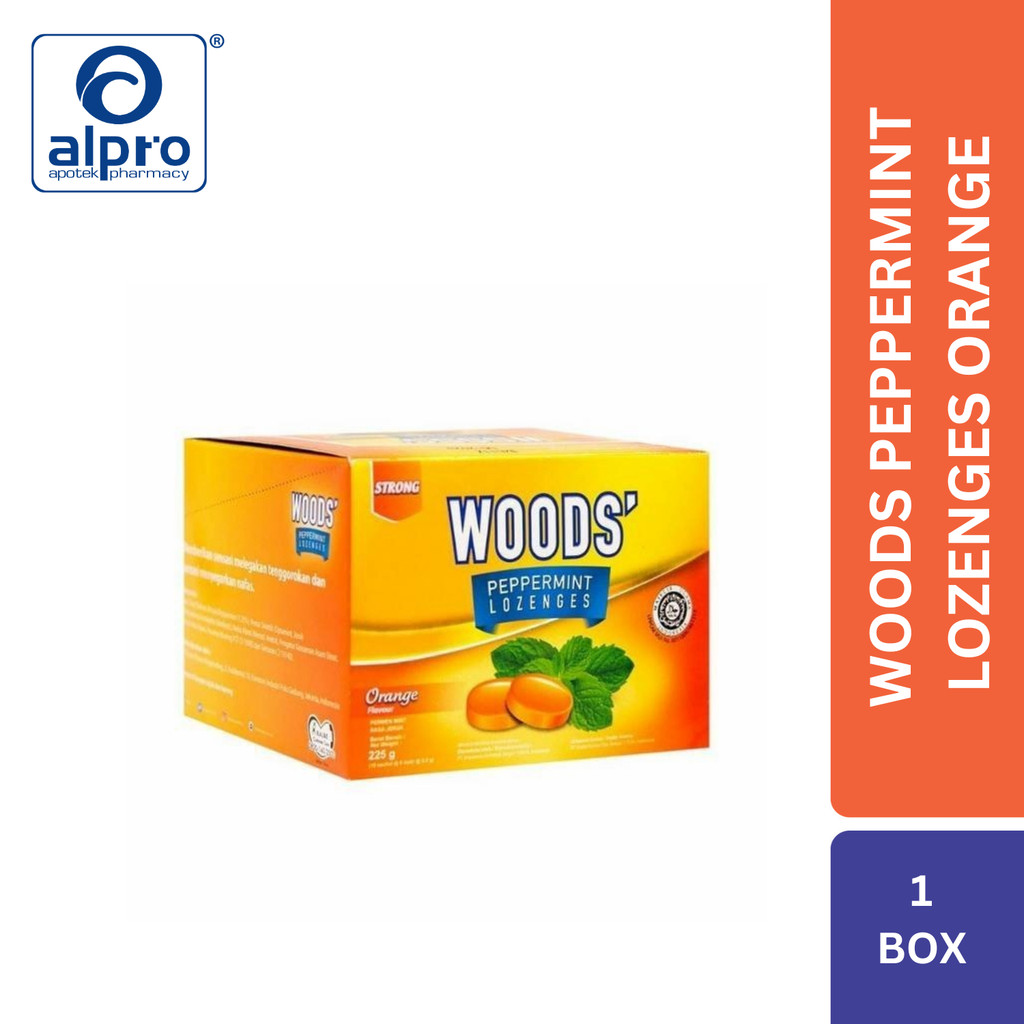 

Woods Peppermint Lozenges Orange 15X6S