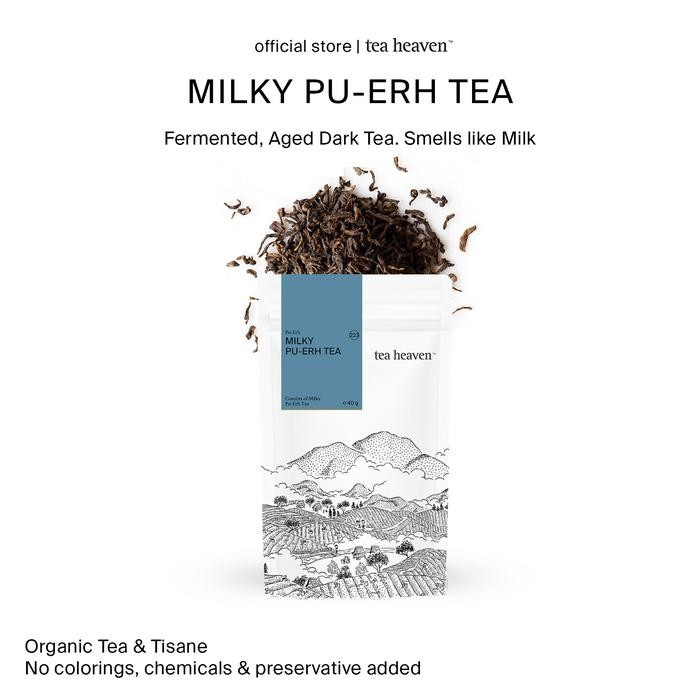 

Milky Puer Tea Pu-erh Teh Cina Puerh Ferementasi Susu Tea Heaven