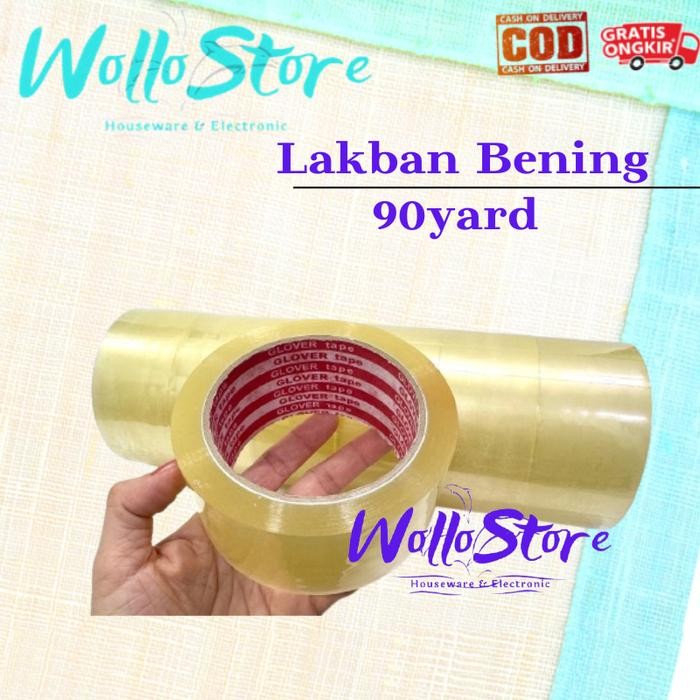 Lakban Bening 90yard / Lakban Super Bening ( Clean ) 90 Yard