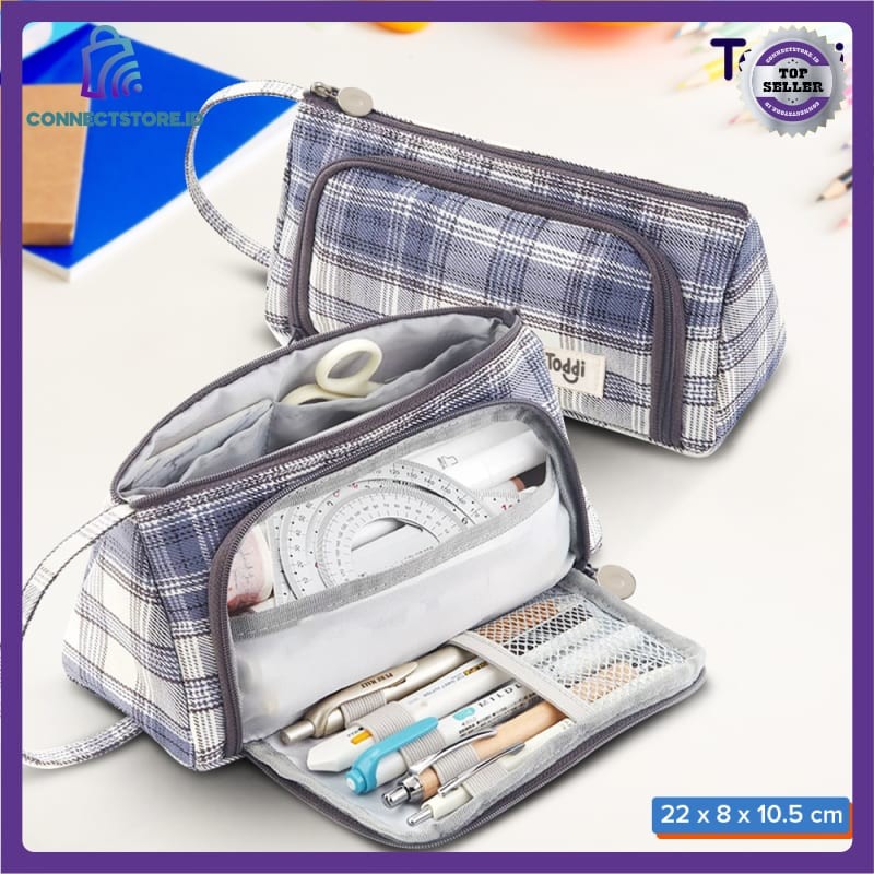 

Tempat Pensil Pencil Case Pouch Stationery-Hitam