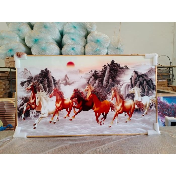 Lanrose Lukisan Porcelain Diamond Kuda - 1