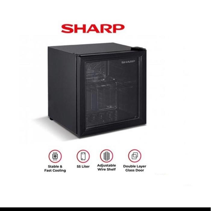 NEW SHARP KULKAS MINI BAR KULKAS HOTEL SCH50XFS
