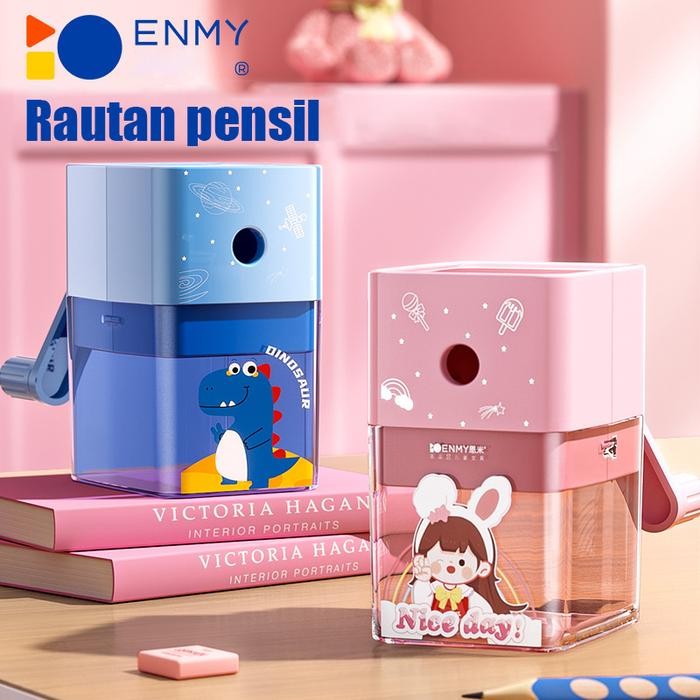 

ENMY Rautan pensil Rautan putar anti slip Pisau terbuat dari bahan besi alloy Rautan rotary
