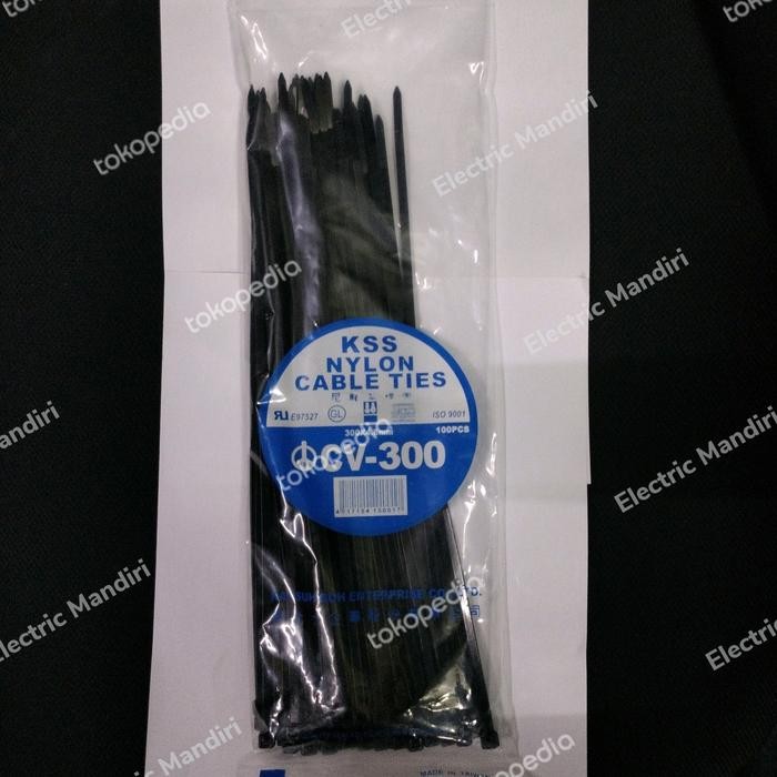 

KSS NYLON CABLE TIES CV-300/ 30CM X 4,8MM -HITAM