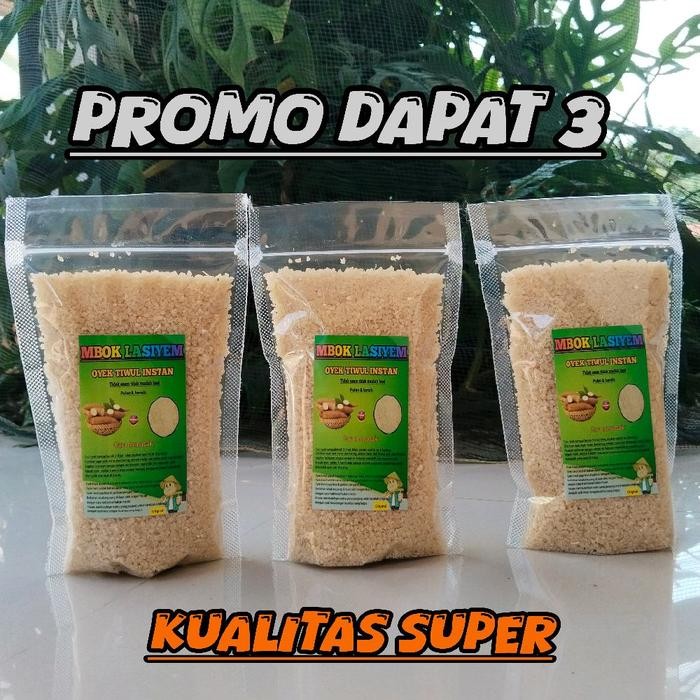 

3 Pic Oyek Tiwul Organik ,Oyek Singkong Rice Oyek Tiwul