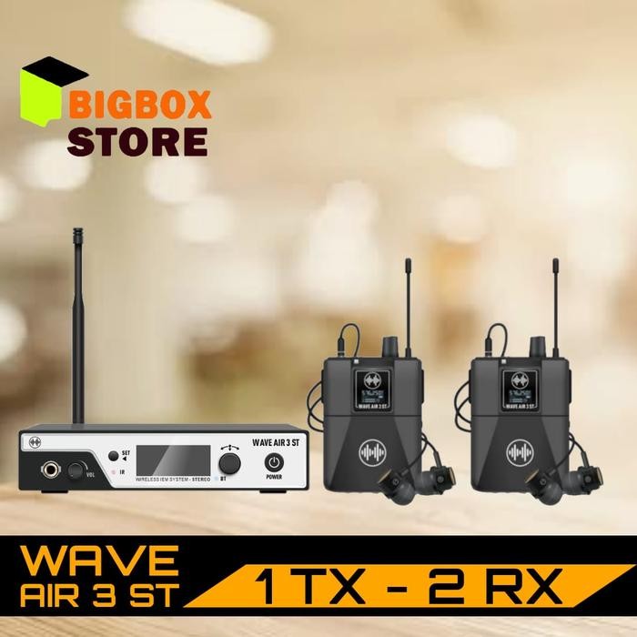 Wave Audio Monitor Wave Air 3 STEREO Wireless In Ear Monitor 1TX-2RX