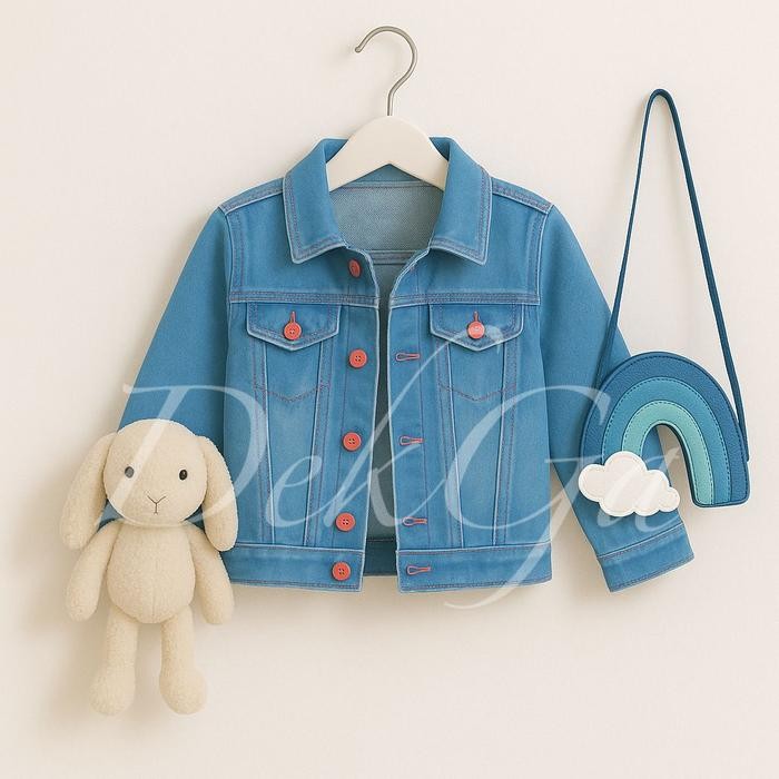Jaket jeans anak jaket anak perempuan jeans tebal kwalitas premuim 2-9tahun