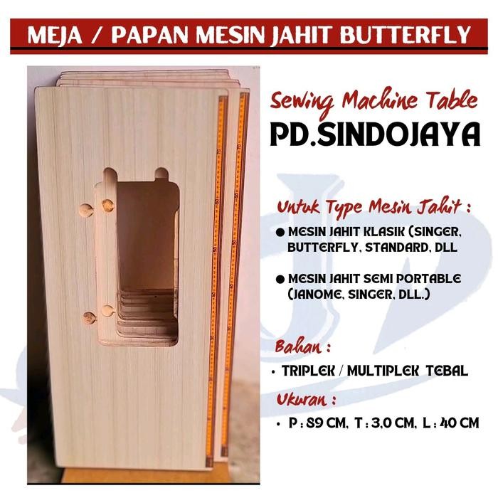 

Meja Mesin Jahit Butterfly Klasik Portable