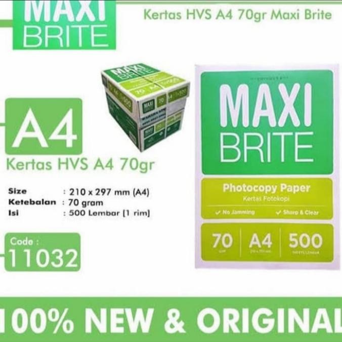 

1 Box kertas hvs A4 Maxi Brite (5 rim)