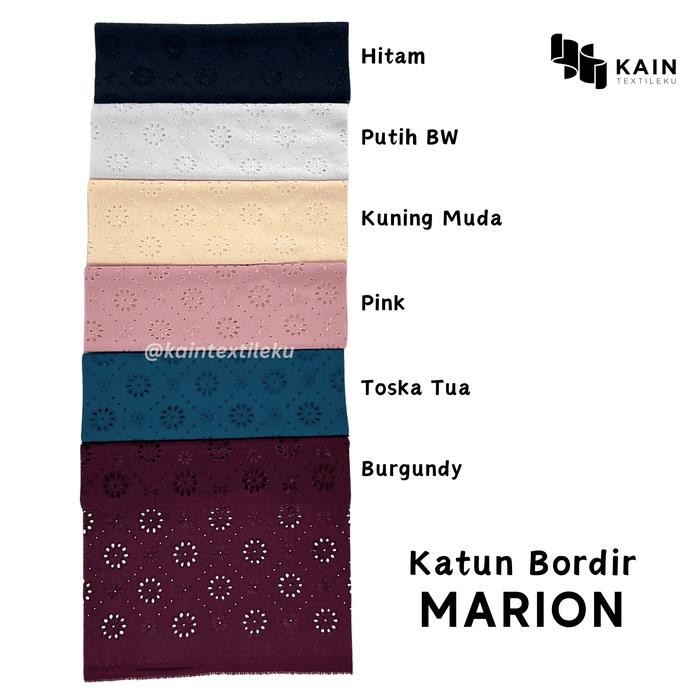 

Bahan Kain Katun Bordir Marion per 0,5 meter