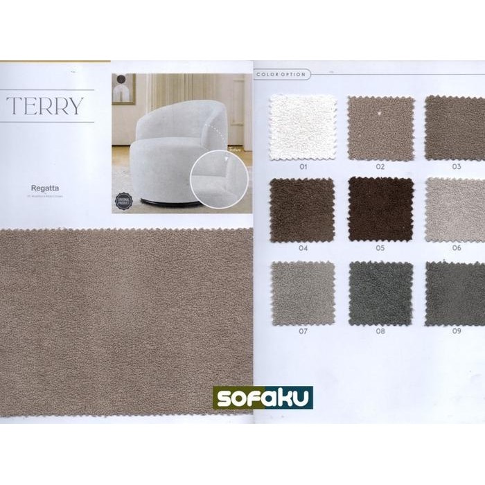 

TERRY - Regatta Bahan Sofa Fabric Regata Interior Jok Mebel Cover Seat