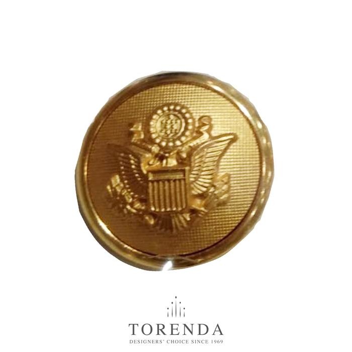 

Torenda kancing Jas Big Motive Two wings Heads Gold 21mm / Pcs