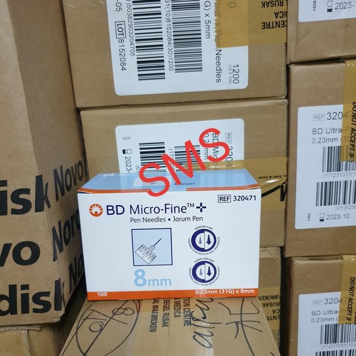 Jarum Insulin Micro-fine BD 0,25mmx8mm /Microfine Biru