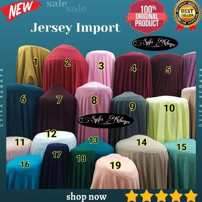 

Bahan Kain Jersey Premium Meteran / Kain Jersey Korea / Kain Jersy