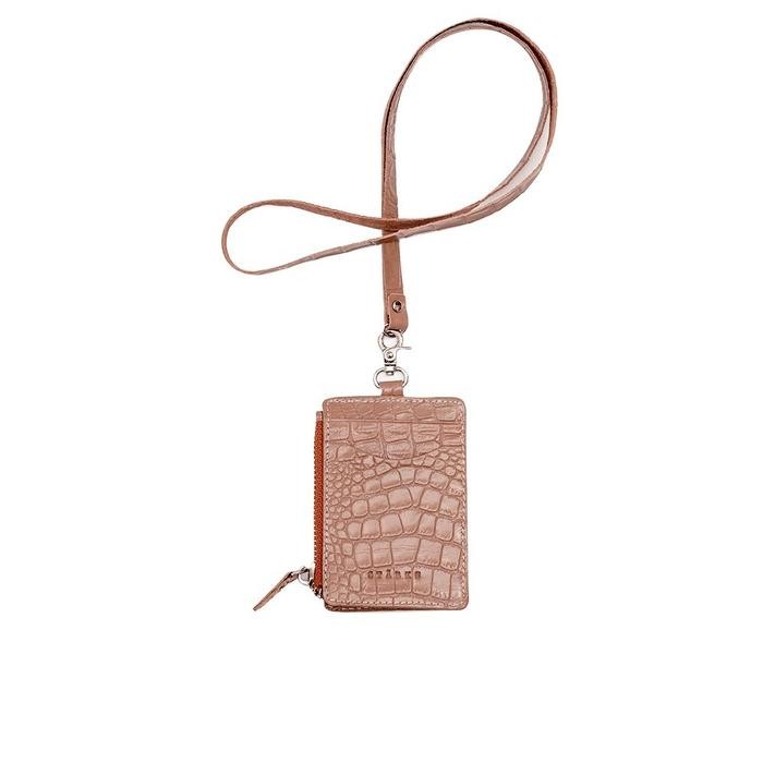 

STARKE ID Card Holder Zippered Gantungan ID Card dengan Retsleting Name Tag Lanyard Perusahaan