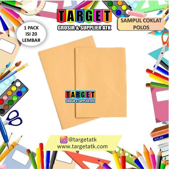 

SAMPUL COKLAT POLOS QWARTO/BOXY / SAMPUL COKLAT BUKU TULIS