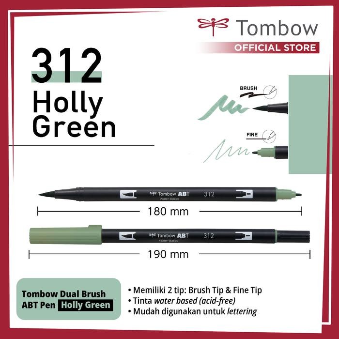 

ABT Dual Brush Pen Holly Green