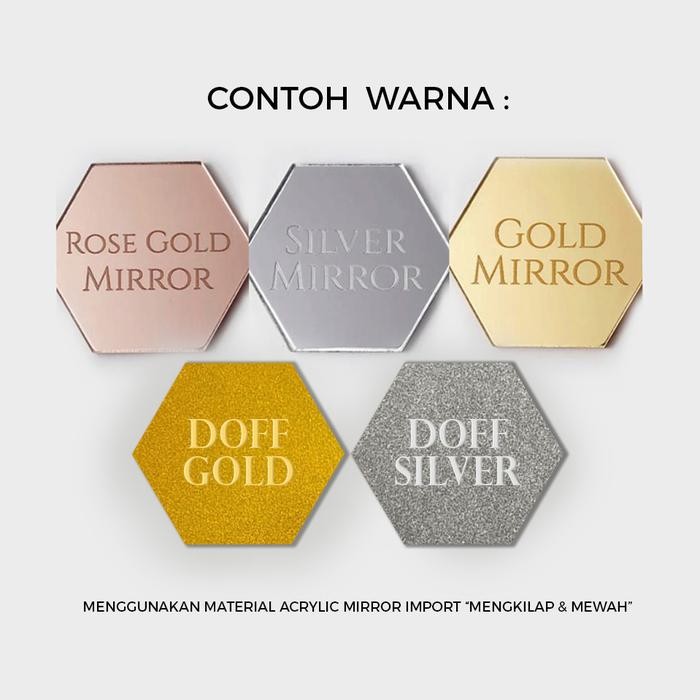 

KALIGRAFI ACRYLIC MIRROR MENGKILAP "MASYALLAH TABARAKALLAH" / HIASAN DINDING KALIGRAFI