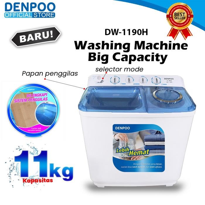 Denpoo Mesin Cuci Dw 1190 11 Kg Penggilasan