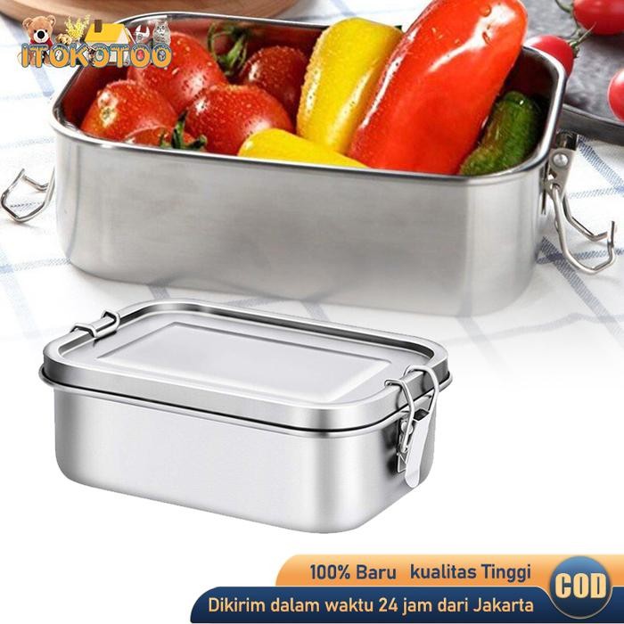 Bento Box Stainless Lunch Box Sus 304 Kotak Bekal Kotak Makan