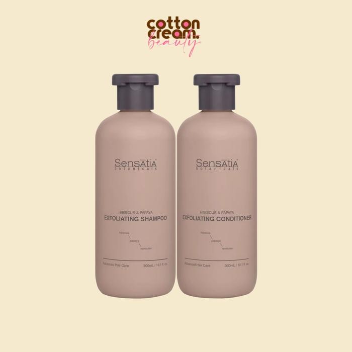 Sensatia Botanicals Hibiscus & Papaya Exfoliating Shampoo & Conditioner 300ml