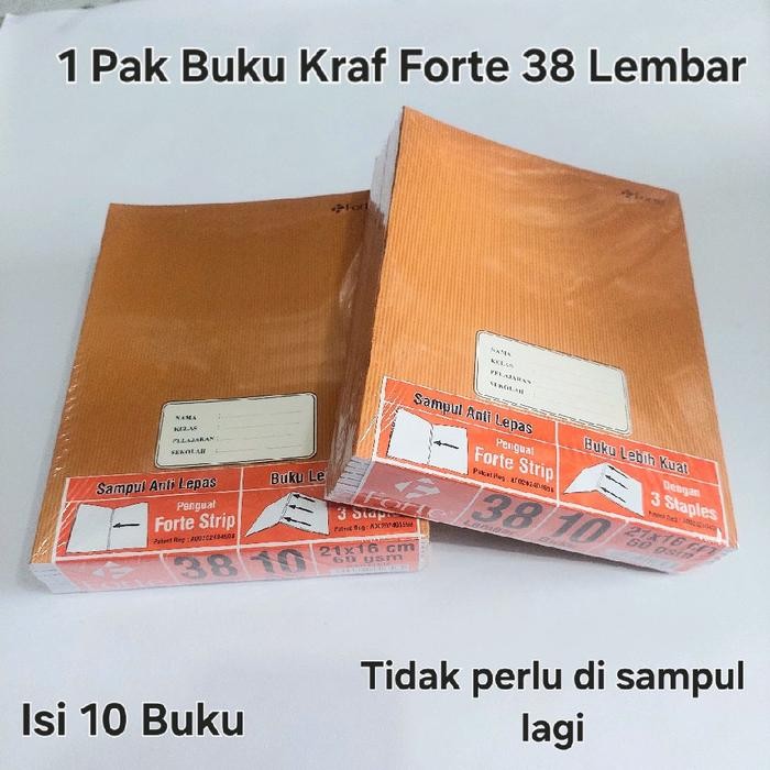 

1 Pak Buku Kraf 38 Lembar Isi 10 buku ( Tidak perlu Di Sampul lagi ) Paper Stationery Sekolah
