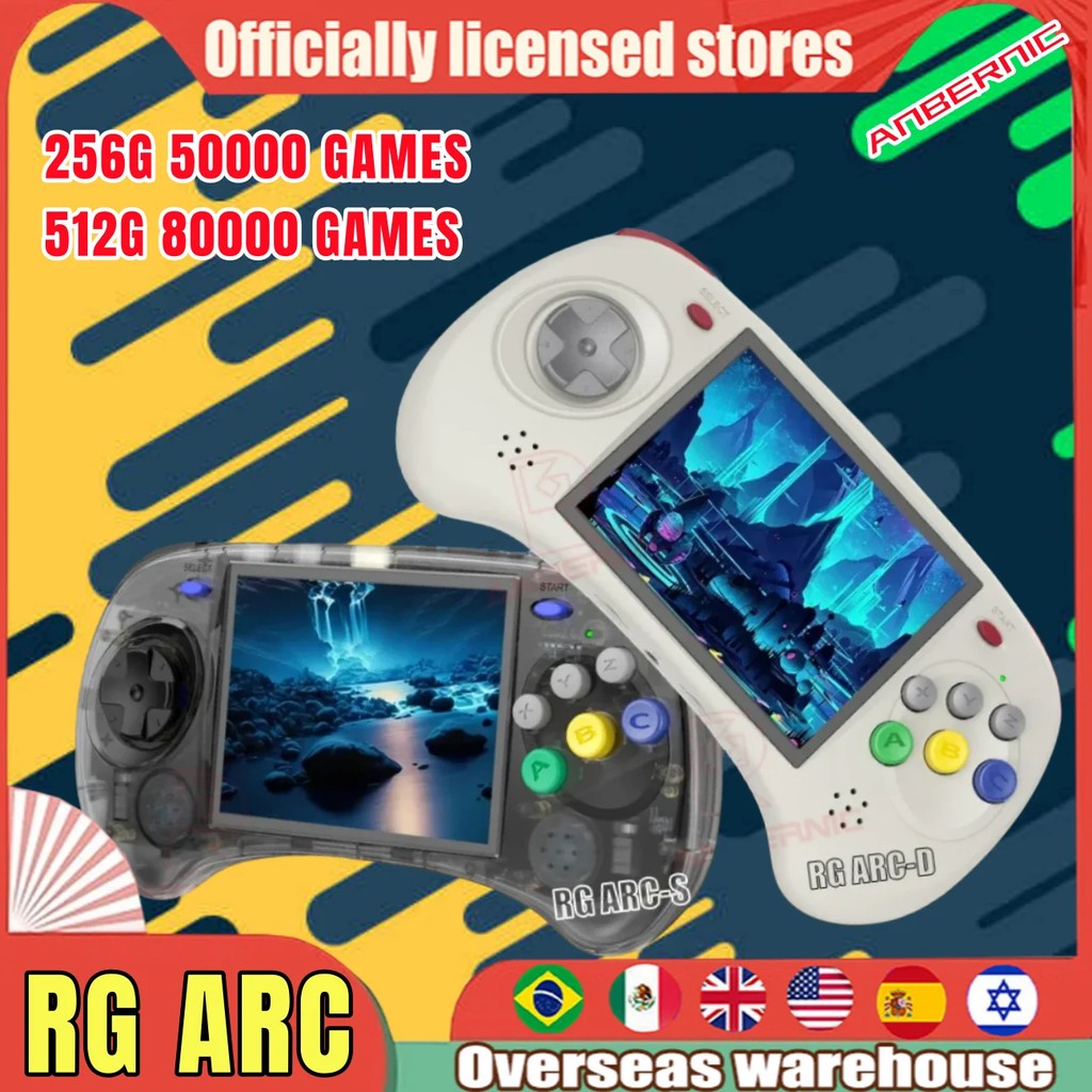 ANBERNIC RG ARC Portable PSP Handheld Game Console RK3566 4.0INCH
