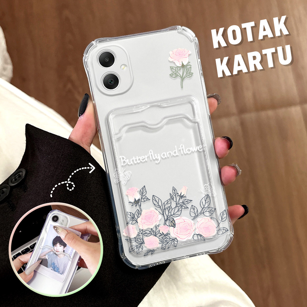 Casing Hp Untuk Compitable With Samsung Galaxy A05 Anti Jatuh Tempat Kartu Cassing Card Holder Softc