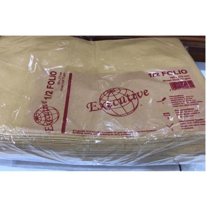 

AMPLOP COKLAT UKURAN 1/2 FOLIO,19X25CM KODE 1304