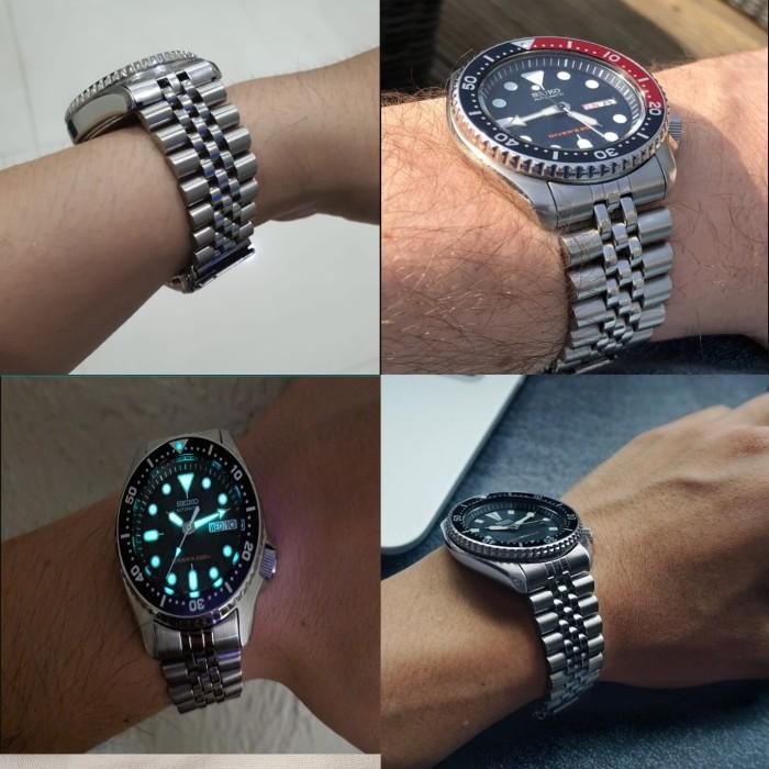 Jubilee Strap Rantai Jam Tangan Seiko 013 Skx13 Watch 20Mm Tali 20